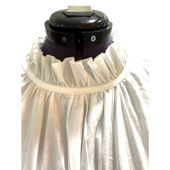 NWT FRENCH CONNECTION Womens Rhodes Conscious Poplin White‎ Shirt Dress - Picture 8 of 13